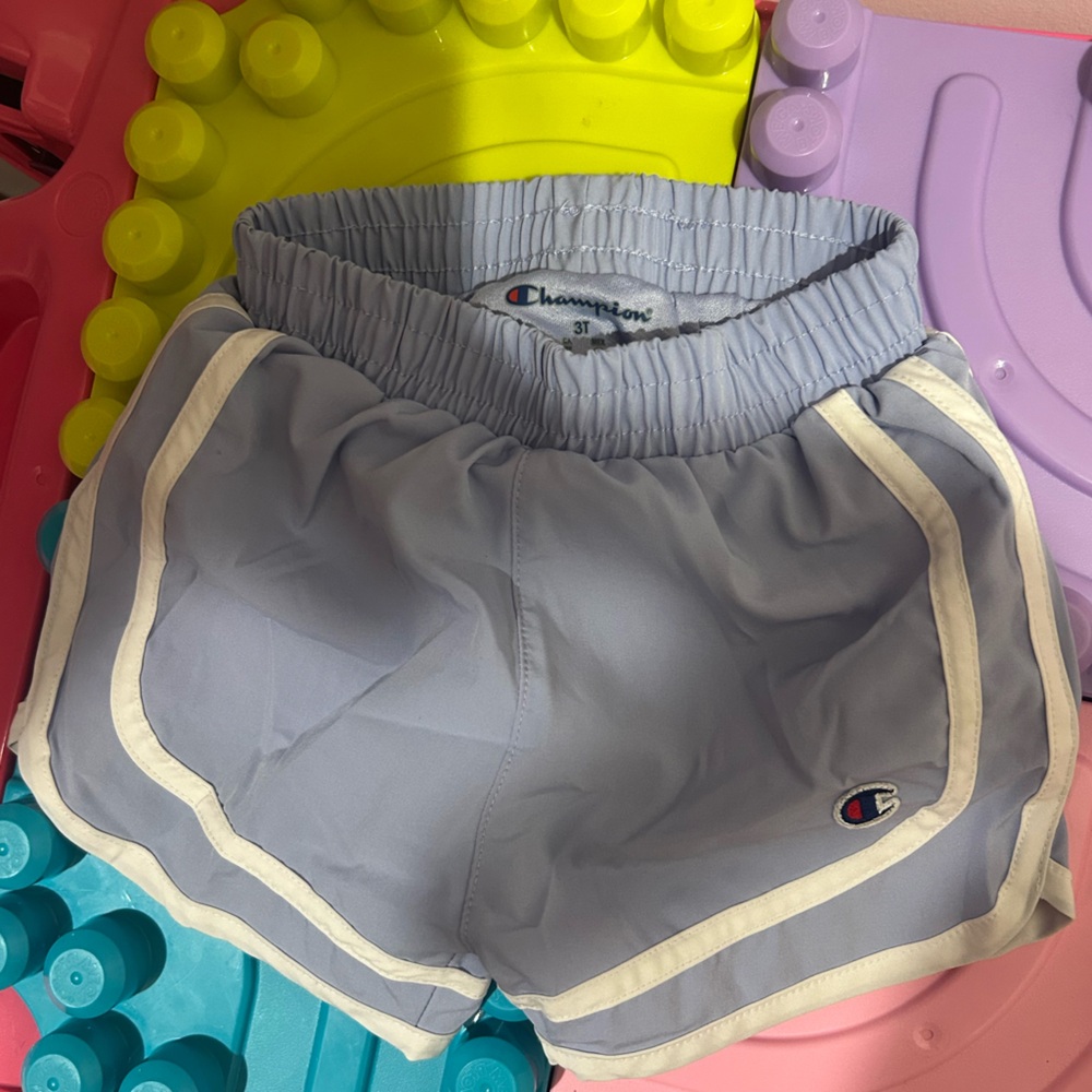 Champion Gray and White Sports Shorts
